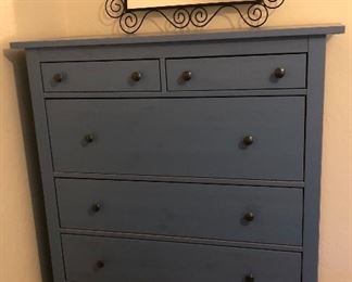 Blue Dresser, Accent Mirror