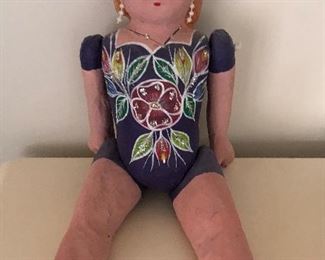 Paper Mache Jointed Doll