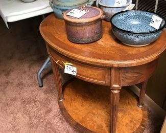 Pottery,  end table 