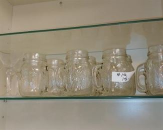 Mason jar handled glasses