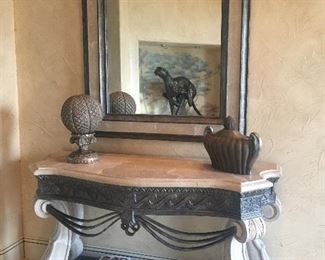 Cast Stone Entryway 2 pc