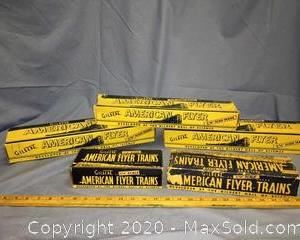 Vintage American Flyer Train Boxes Only