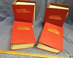 48 Collectable Classic Toy Train Magazines well kept in binders. 1989-1996.