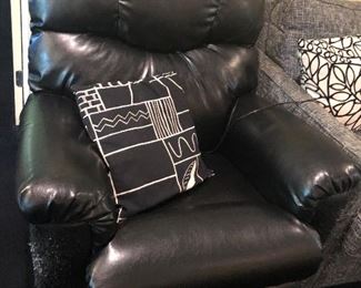 Electric leather recliner