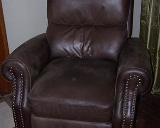 Leather recliner