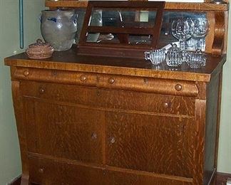 Oak buffet   -  48 in. W x 54 in. H x 23 in. D