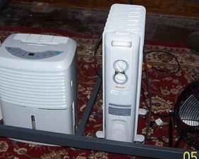 Fans, heater, air purifier  and dehumidifier