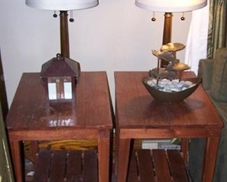 End tables and lamps