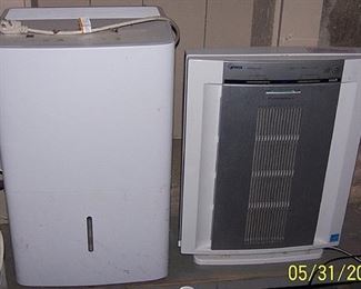 Dehumidifier and Winix air purifier