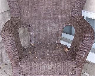 Wicker rocker