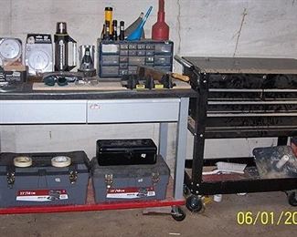 Hot Rod rolling work bench, Performax tool chest