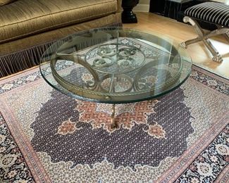 Lane Round Glass Top Coffee Table