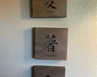 3 Piece Asain Artwork