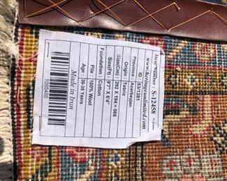 Orange Wool Rug - 6.5x9.5