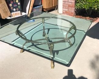 Table with Square Glass Top