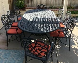 Outdoor Table and 8 chairs