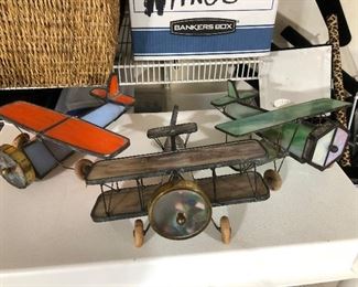 Stained Glass Kalediscope Airplanes