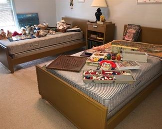 Vintage twin bedroom