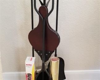 Fireplace tools w/matches - $45