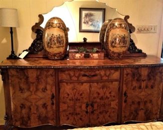 Absolutely gorgeous burled wood buffet