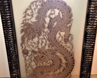 Framed Asian dragon