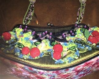 Colorful and sassy Mary Frances purse