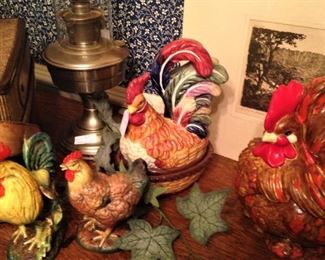 Variety of roosters