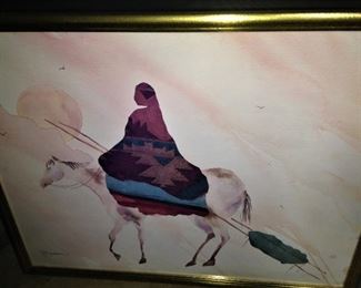 Native American framed art