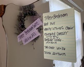 PLL #399  7 PIECE BEDROOM SET 