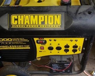 Champion wireless remote Start Generator Brand NEW $550.00 For Appointment Please Call (760)662-7662 or Email tanya@crowncityestatesalebytanya.com