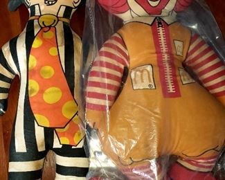 Vintage Ronald Mc Donald and grimaces Dolls $ For Appointment Please Call (760)662-7662 or Email tanya@crowncityestatesalebytanya.com