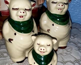Vintage Shawnee Pottery Smiley Pigs $10.00 each For Appointment Please Call (760)662-7662 or Email tanya@crowncityestatesalebytanya.com