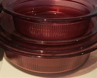 Vision Pyrex Cookware $ 30.00 for set of 3 For Appointment Please Call (760)662-7662 or Email tanya@crowncityestatesalebytanya.com