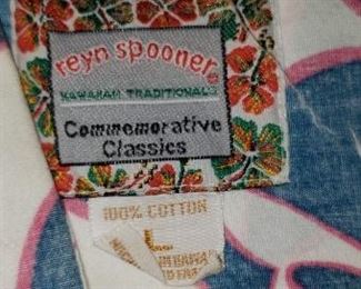 Reyn Spooner Shirts $20-35.00 each Sizes Med., Large & Extra Large For Appointment Please Call (760)662-7662 or Email tanya@crowncityestatesalebytanya.com