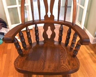 ITEM 31: Oak Rocking Chair   $65
