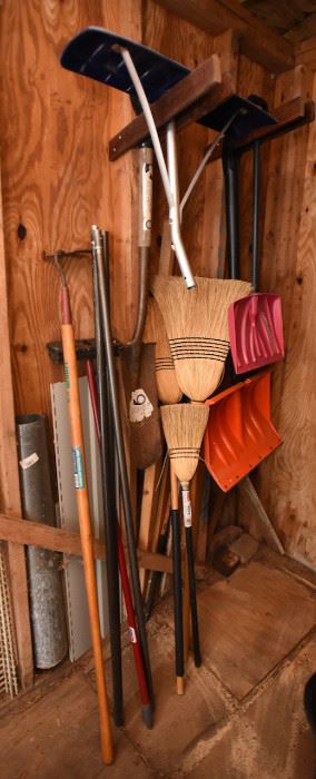 ITEM 47: Lot of Shovels  $25
Snow rake, brooms, snow shovels, shovels