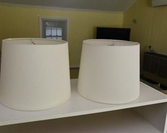ITEM 78: Two 9.5" Fabric Lamp Shades  $8