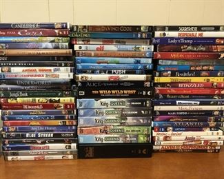 ITEM 135: Lot of 63 DVDs   $50