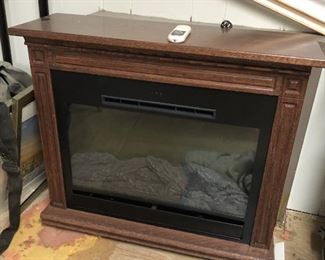 ITEM 160: HeatSurge Electric Fireplace with Remote  $65