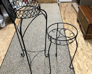 ITEM 170: Two Wire Plant Stands $10