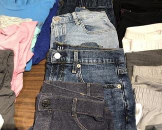 ITEM 185: Lot of 4 Girls Size 12 Denim Shorts  $8