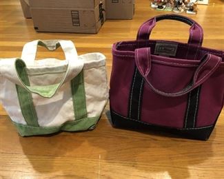 ITEM 194: Two Small LLBean Canvas Totes  $10