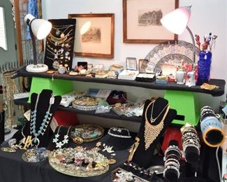 The jewelry table is LOADED
