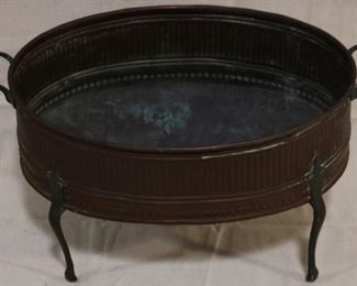 Lot# 2091 - Early pot on legs with handles