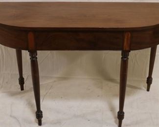 Lot# 2166 - Sheraton style demilune table