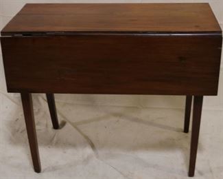 Lot# 2176 - Drop side table with drawer