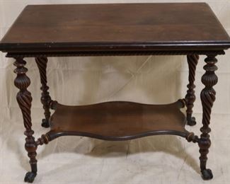 Lot# 2185 - Huntzinger style carved table