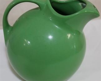 Lot# 2196 - Hall Pottery Pitcher- Green