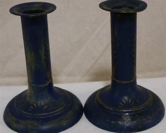 Lot# 2226 - French Metal Candle holders