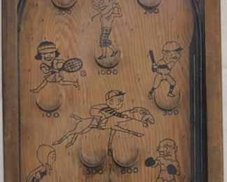 Lot# 2278 - Antique Wooden Pinball Game